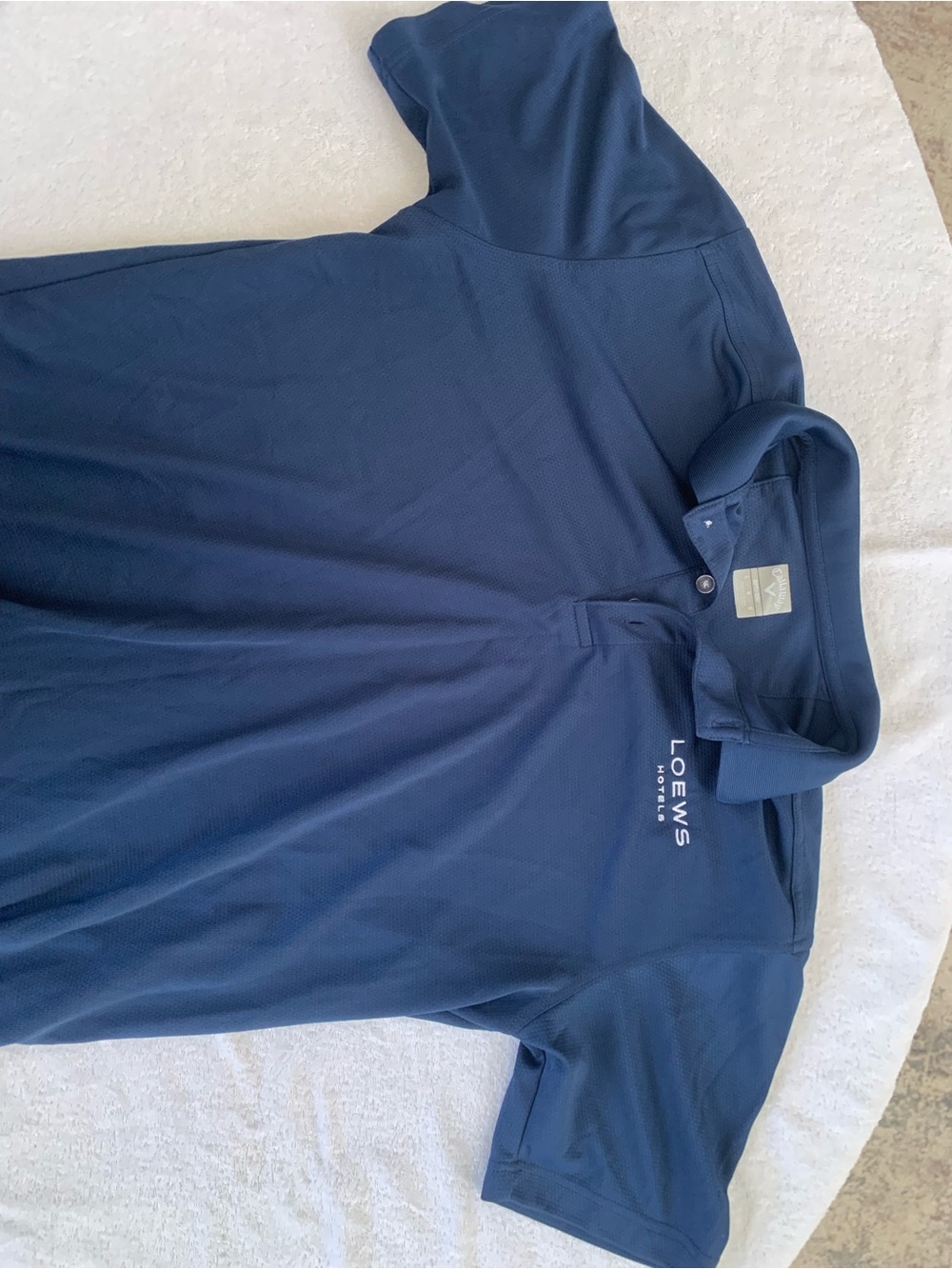 Callaway Men's Dark Blue Polo with Subtle Logo